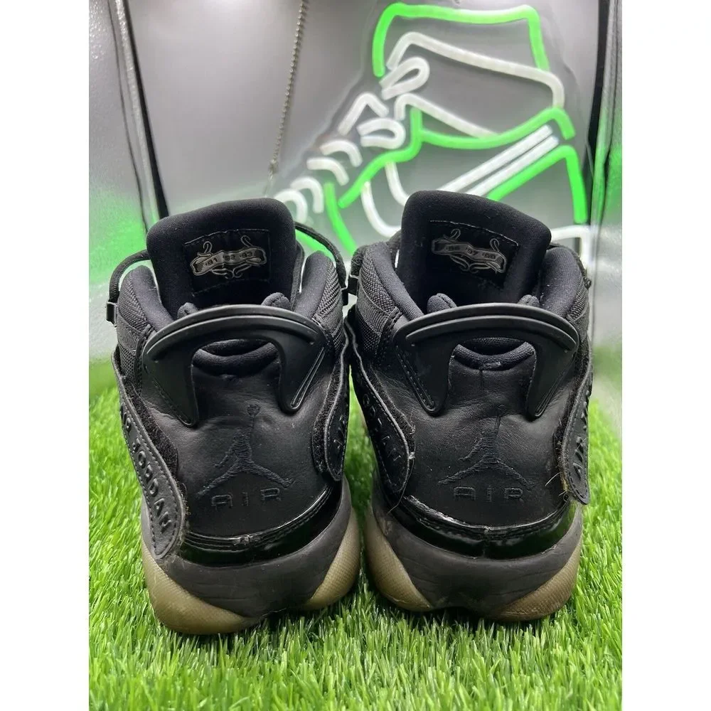 Nike Air Jordan 6‎ Rings Basketball Shoes Black Ice 2018 322992-011 Men's Size 8